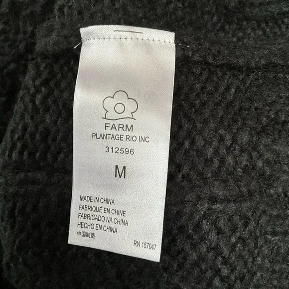 NWT FARM RIO cable-knit off shoulder sweater dress - Picture 12 of 15